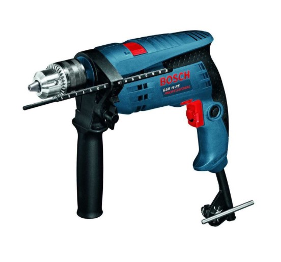 Bosch GSB 16 RE Professional Impact Drill – Heavy Duty Drill Machine with Reverse Function for Concrete, Steel, and Wood Applications
